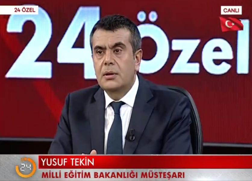 Müsteşar Tekin, 24 TV’ye konuk oldu
